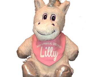 christmas teddy personalised