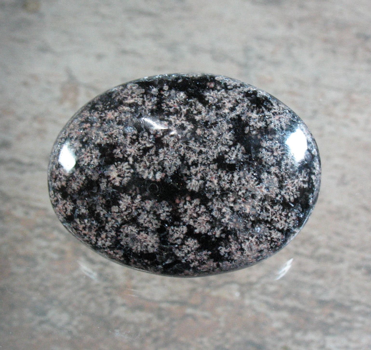 Flower Obsidian Cabochon 39 x 29 mm Item 76134