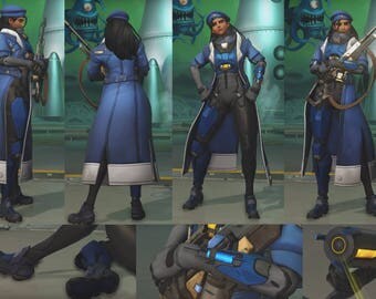 Ana Captain Amari skin Handmade Costume Cosplay Overwatch Custom Order