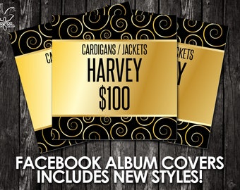 Facebook Album Covers - Includes Newest Styles and Pricing! - Instant Download! - Facebook Graphics