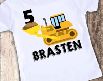 Construction Birthday Shirt - Dump Truck Birthday Shirt - Construction 1st Birthday - Personalized