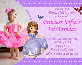 Sofia the first birthday Banner Sophia the first birthday