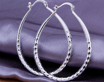 925 Sterling Silver Hoop Earrings