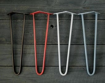 28" Hairpin Legs Set of 4, Metal Base, Dining table base, Industrial Legs, Base Metal Legs, Made in Canada, Heavy Duty, Hairpin Leg,SteelLeg