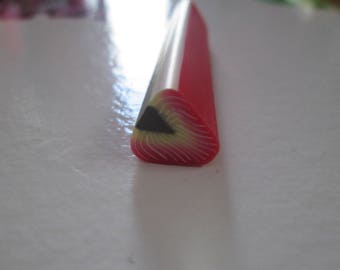 large 1 cm pattern fruit fimo cane Strawberry