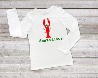 santa claws crab shirt