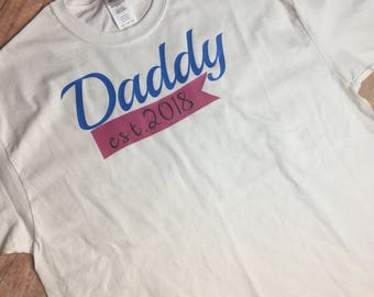 Daddy Gender Reveal Shirt Baseball Daddy Shirt Baseball Gender Reveal Shirt