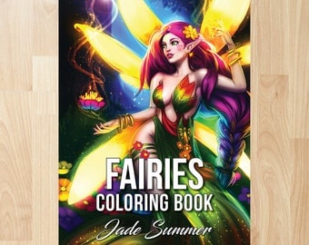 Fairies Coloring Book by Jade Summer