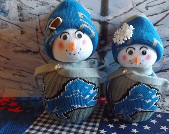Detroit Lions Mom-Pop Snow Couple!