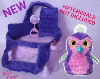 7 Pcs Mosses Bed Clothes FOR Hatchimals Glittering Garden-Sparkly Penguala, Owlicorn,Burtle,Draggle