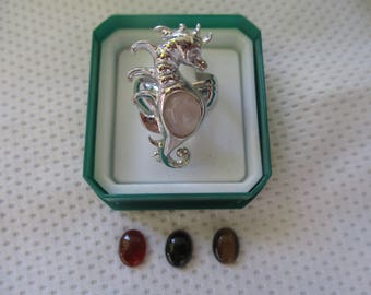 anello cavalluccio marino argento 925- sterling silver 925 ring (seahorse)