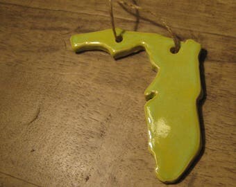Hand Built Potter Florida Ornament