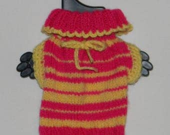 dog clothes, chihuahua sweater, hand knitted