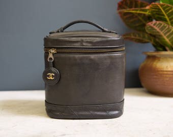 Square Vintage Chanel Vanity Case Vintage Italy 1980's