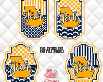 Georgia tech svg | Etsy