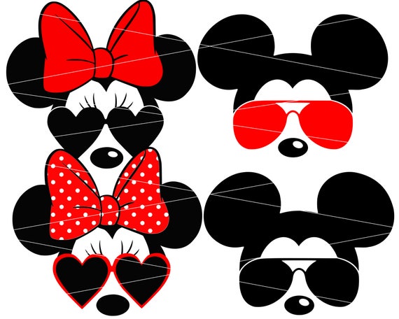 Minnie Mouse svg Minnie sunglasses svg Disney svg Mickey mouse mickey ...