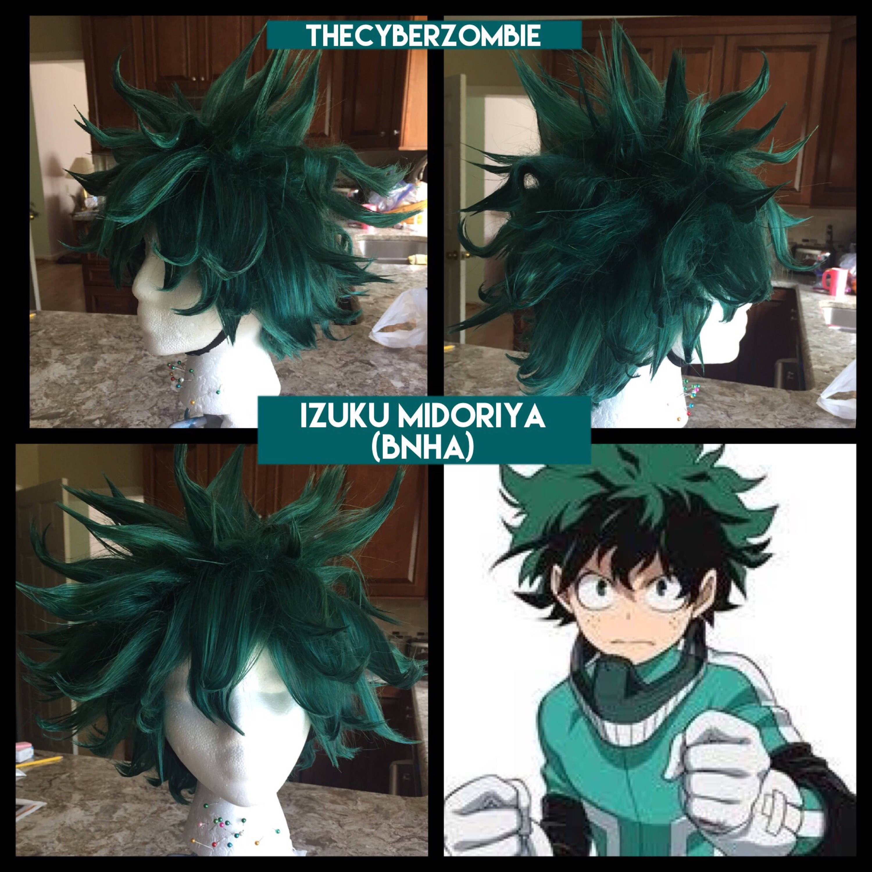 Green Deku Wig