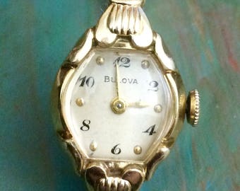 Vintage Ladies' Bulova Diamond Watch 23 Jewel 10K Rolled