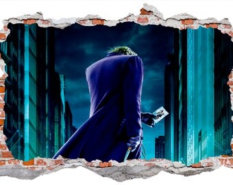 The Joker The Dark Knight Smashed Wall Sticker Decal Mural