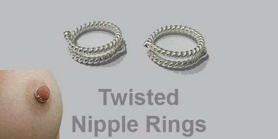 Non Piercing Nipple Ring Jewellery Handmade In Solid Silver 