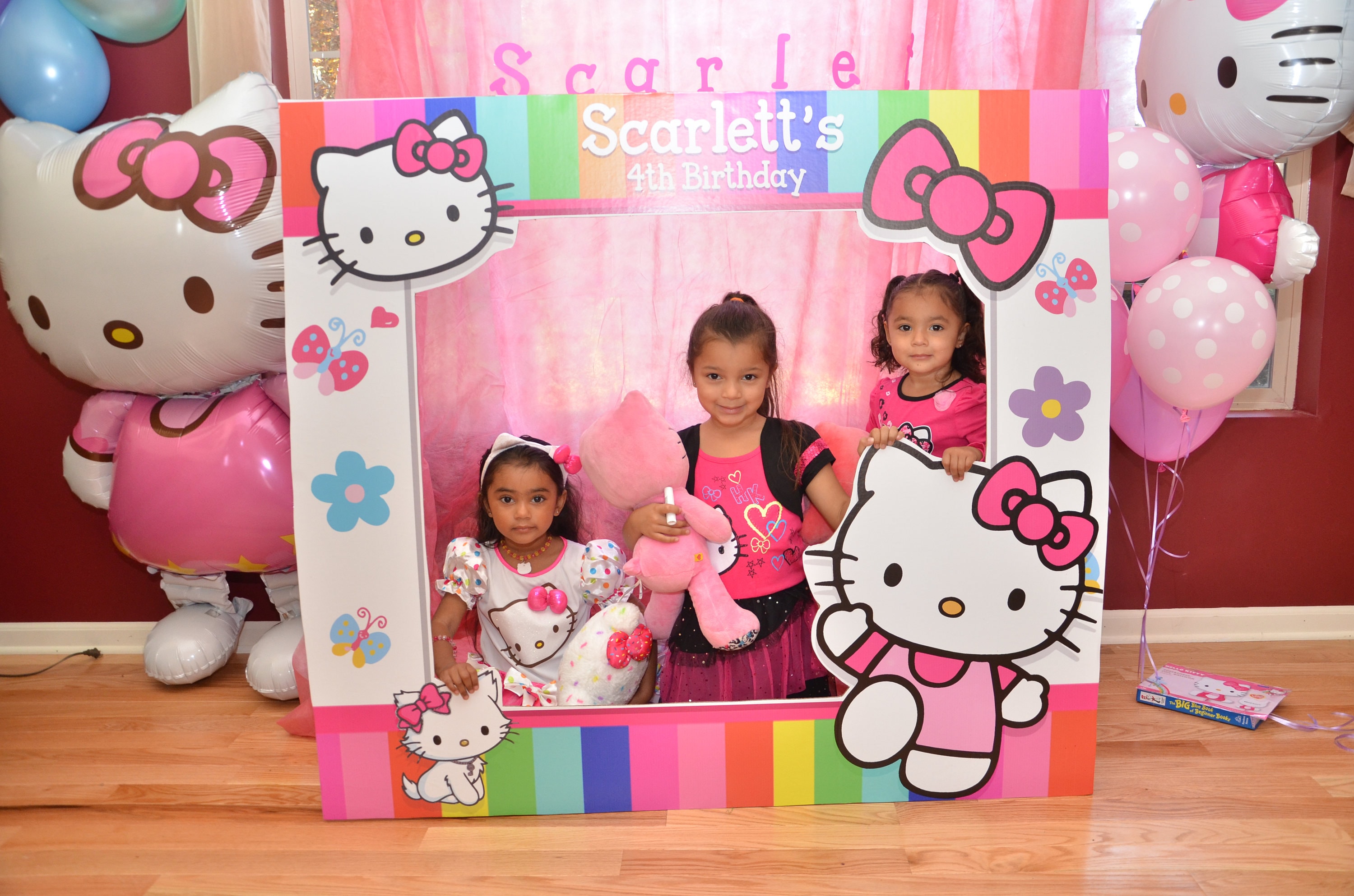 Large Custom Birthday Frames Hello Kitty Photo booth Frame