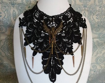 Steampunk Victorian Lace Collar Necklace