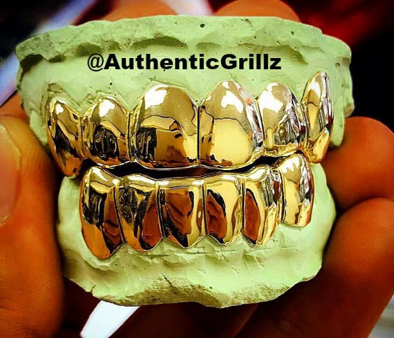 Authentic Custom 6 Top on 6 Bottom 12 Teeth Grill in either