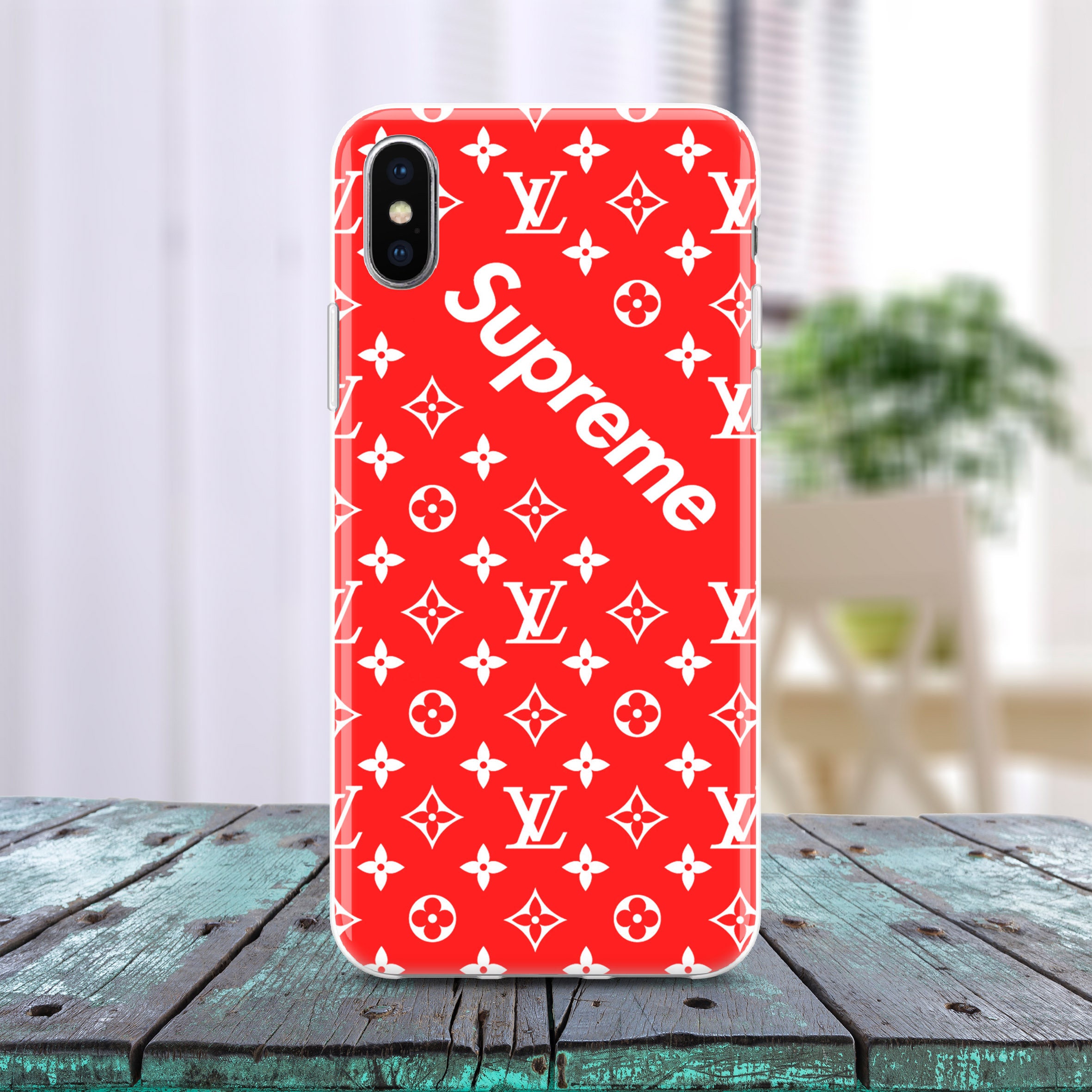 Case Louis Vuitton iPhone 8 Supreme case iPhone X Red Supreme