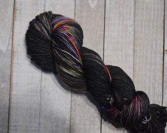 Hand-dyed, worsted weight yarn, 100% SW merino wool, 218yds, colorway *Hollowland*
