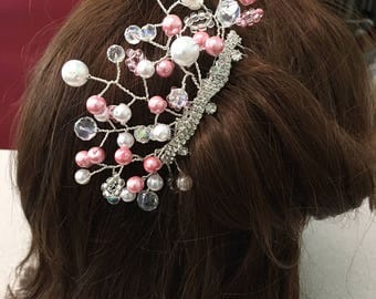 Beaded Bridal or Special Occasion hair comb