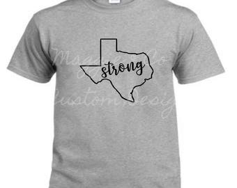 Women's Texas Strong Shirt, Texas, Hurricane Harvey Relief