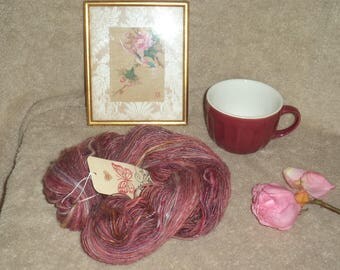 "FRAMBOISINE" OOAK hand spun and dyed skeins
