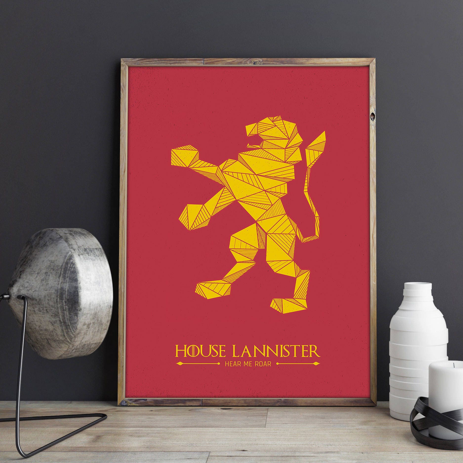 House Lannister Banner Game Of Thrones Poster House