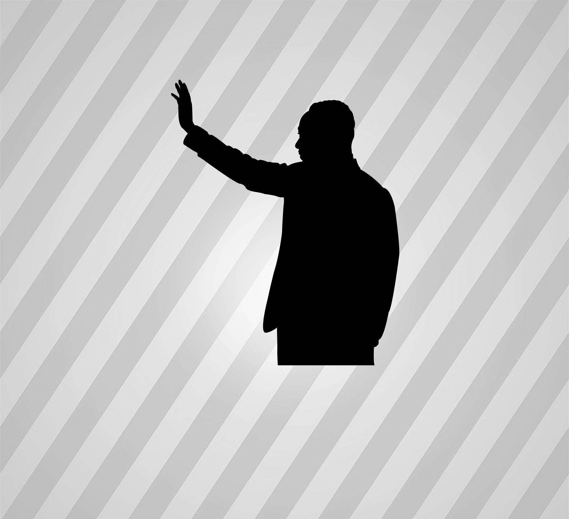 Download dr martin luther king Silhouette Svg Dxf Eps Silhouette Rld