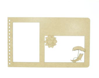 Couverture pour album photo scrapbooking, réalisé en médium de 3mm