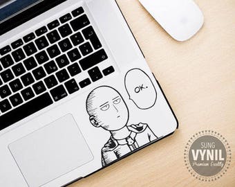 One Punch Man -- Saitama Anime Decal Sticker for consoles, computers, tablets, laptops, cellphones, car window