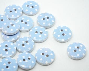 Light blue buttons | Etsy