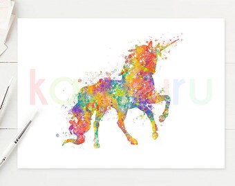 Unicorn wall art | Etsy