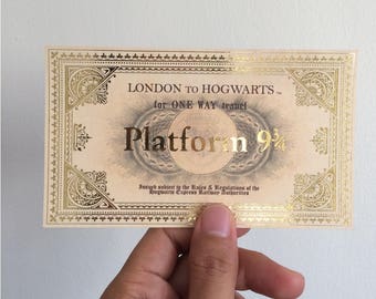 Hogwarts Express ticket printables (editable Photoshop file) harry potter