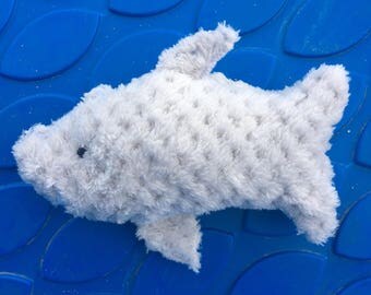 Shark Plushie - Stuffed Shark Toy - Baby Fish - Mini Great White Plush Toy - Stuffed Aquatic Animal - Toddler Gift