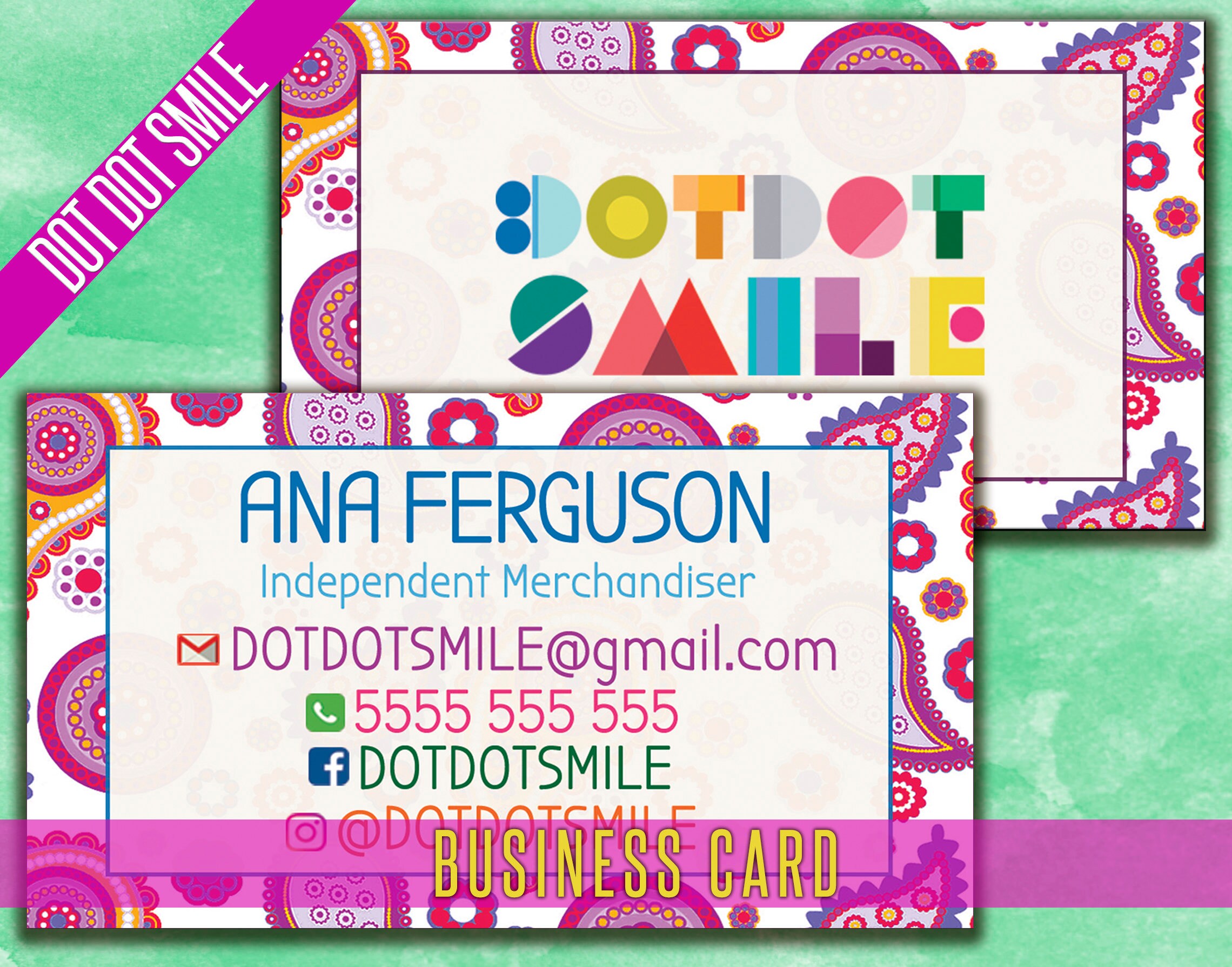 DotDotSmile Business Card Dot Dot Business Card DDS Cards