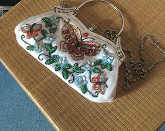 Beaded evening bag