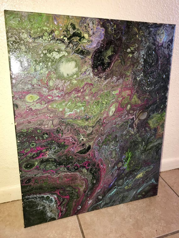 Fluid acrylic painting