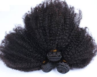 4B 4C Afro Kinky Curly Bundles, Natural Hair, Afro Hair, Weave, Extensions, Human Hair Extensions