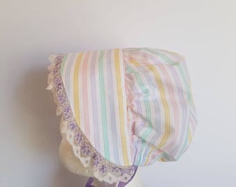 Baby Girls Bonnet Sun Hat Size 6 to 12 Months