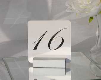 Silver Table Number Holder (Set of 10)