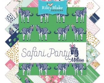 Safari Party 10" Stacker Layer Cake - 42 pieces - Design By Melissa Mortenson - Riley Blake Fabrics