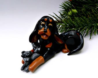 bluetick coonhound figurine