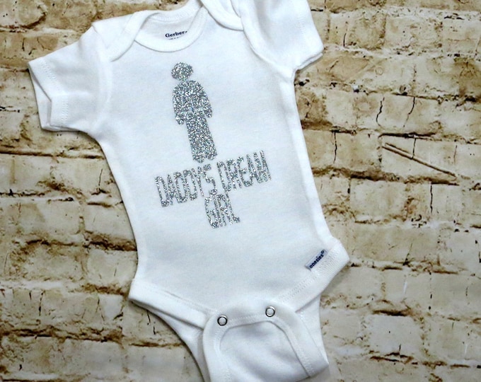 Princess Leia - Baby Star Wars Onesie - Glitter Top - Glitter Shirt - Baby Shower - Baby Clothes - Baby Gift - Shower Gift NB to 36 mos