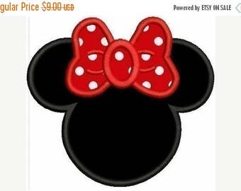 SALE 65% OFF Applique Minnie Mouse Disney Inspired Machine Embroidery Designs - 3 Sizes Incl. - Instant Download Sale